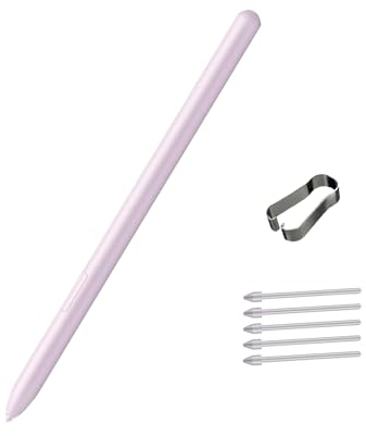 Penna stilo per Samsung Galaxy Tab S9 FE / S9 FE / S9 FE + / S9 FE+ / S9 / S9 + SM-X510, SM-X516B S Pen per Samsung Galaxy Tab S9 FE con pennini (viola)