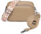 TIAASTAP Damen Handy Umhängetasche Echtes Leder Crossbody Bag Damen Handytasche zum Umhängen, Umhängetasche Damen Klein Moderne Taschen mit Breitem Schultergurt u 3 fächern