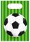 PD-Party: 6 Stück Mitgebsel Kindergeburtstag Tüten - Geschenktüten für den Kindergeburtstag von Jungen & Mädchen - Geschenktüte im Fußball-Desing - Gastgeschenk für den Kindergeburtstag - 23x16,5 cm