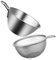 MAGICLULU 1 Set Egg Special Basin Mesh Small Rice Washing Machine Stainless Steel Cream Vegetable Bowl fine mesh Sieve Strainer Basket Colander Filter Mixing Bowl Rice Japan Steel