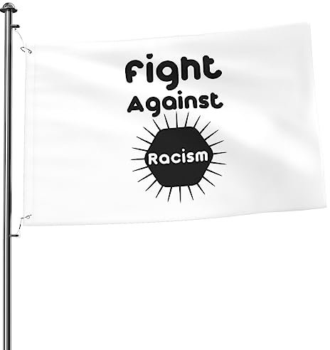 Pride Flag Kampf Gegen Rassismus Flagge Verblassen Beständig Parade Flag Drinnen Gartenfahne Für Piraten-Partys, Party, Garten, 90X150Cm