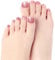DANNI & TONI Semi Cured Gel Nail Strips(Burgundy Bliss),Pink Fine Glitter Pedicure Salon-Quality Nail Polish Strips Manicure Stickers Set,Gold Foil Gel Wraps for Toenail 37Pcs