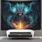 KKOLASXZE 3D Druck Drache Wandteppiche Poster Ornament Wandbehang Wandteppich Wanddeko Wandbehang Für Schlafzimmer Wohnzimmer Wohnkultur Tapisserie 180cmx230cm