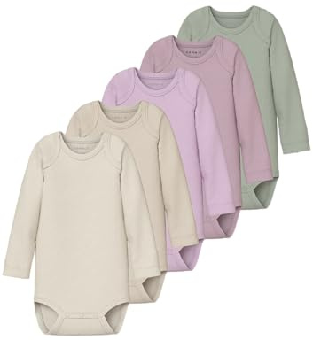 NAME IT Unisex Nbnbody 5P Ls Solid Rib