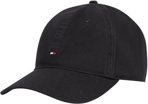 Tommy Hilfiger Herren Cap Flag Soft 6 Panel aus Baumwolle, Schwarz (Black), Einheitsgröße
