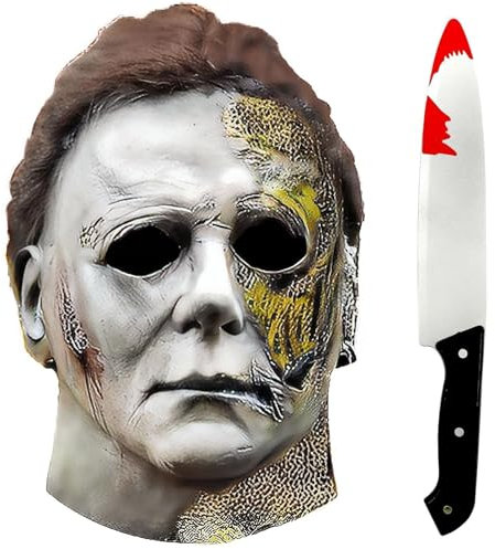 Zoonvii Killer Horror Maschere, Killer Maschere Halloween, Maschere per Cosplay Raccapriccianti, Maschera Horror in Lattice per Adulti, Maschere Spaventose per Adulti