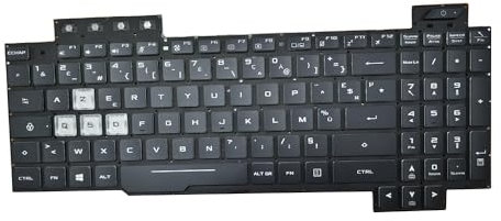 Clavier d'ordinateur Portable pour ASUS TUF Gaming FX95 FX95DV FX95DU FX95DT FX95GT FX95GU FR avec rétroéclairage RVB Noir