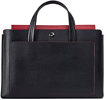 WALFREW Sac pour Ordinateur Portable 13 14 15 Pouces Sacs à Main Sacs à Main for Femmes et Hommes Sacs à Main, Durable, imperméable et Longue durée de Vie(Black,Size 15inch)