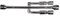 SIXTOL CROSS WRENCH 1 PKW-Kreuzschlüssel, klappbar | 17-19-21-23 mm | Kreuzschlüssel für sicheren, schnellen Reifenwechsel, Radkreuz | Radschlüssel für fast alle gängigen Autos, Silber