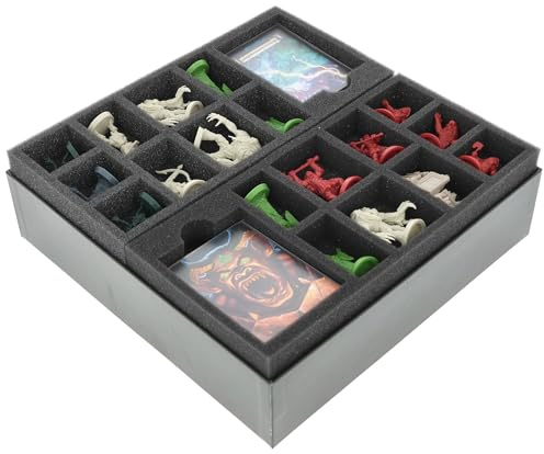 Feldherr Set de Mousse Compatible avec HeroQuest (2021) : Jungles of Delthrak - Insertion pour la boîte du Jeu de société - Protection et Organisation pour Figurines + Accessoires
