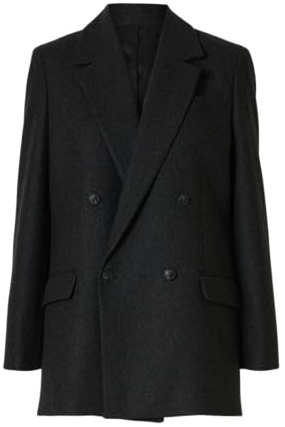 SELECTED FEMME Female Zweireihiger Blazer Wollmix
