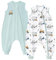 Unnivoll Gigoteuse à Pied 18-36 Mois, Gigoteuse Été Tog 0.5, 100% Coton, Turbulette pour Bébé Nouveau-né Garçons Filles