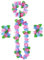 Aomig Set di Ghirlande Fiori Hawaiane, Colorate Collana Hawaiana Lei, 4 Pezzi Decorazioni per Feste Hawaiane, per Bambini, Adulti, Donne, Tema Hawaii Ghirlande Decorazion per Spiaggia Tropicale Feste