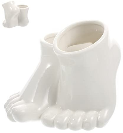 SEWOART Pot De Fleurs en Céramique Blanc pour Décoration Et Cactus