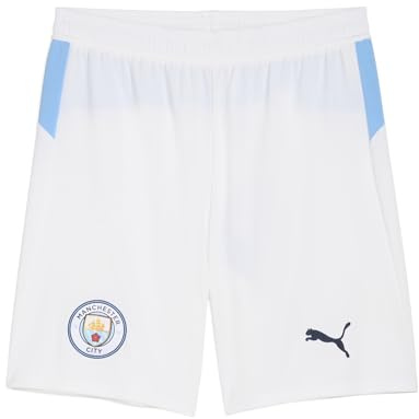 PUMA Manchester City FC Herren Shorts 25/26, Weiß (White x Team Light Blue), 3XL
