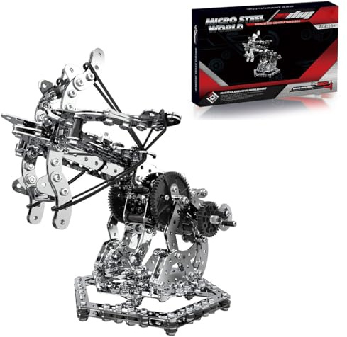 TechSpieler 3D Metall Puzzle, Drachen Armbrust Modell DIY Bausatz, Geätzte Stück Montage Modell Urlaub Geschenk für Erwachsene (Start Soft Gel/812PCS)