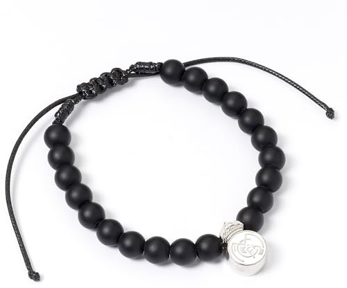 The Carat Shop Real Madrid Football Club Black Bead Bracelet