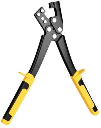 XTDMJ Alicates compuestos de perfil de 300 mm, para paneles de yeso, alicates de perfil compuesto, alicates de crimpado, alicate de agujeros de acero ligero con mango, crimpadora para techos