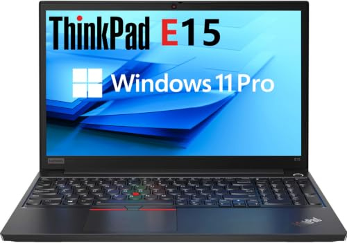 Lenovo Thinkpad E15 Gen 1 Business Laptop 15.6 FHD (1920x1080), Intel Core i5-10210U, 16GB RAM, 256GB SSD, US QWERTY Keyboard, Windows 11 Pro (Ricondizionato)