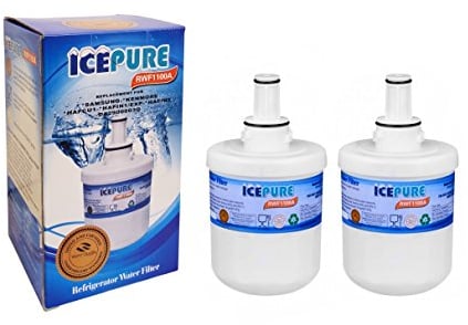 2 Pack Samsung DA2900003F Aqua Pure Plus Replacement Refrigerator Filter by IcePure RFC2900A