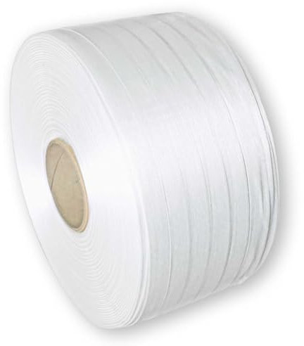 Europack24 1 Rolle 19mm Polyester Kraftband | 975kg Bruchlast | 400m Bandlänge | Polyesterband für optimale Ladungssicherung | alternativ als wetterfestes Holzbündel Band oder Umreifungsband