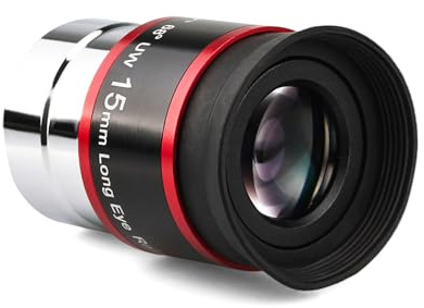 SVBONY Telescopes Eyepieces 1.25 inches Eyepiece 68 Degree Ultra Wide Angle Telescope Accessory (15mm)
