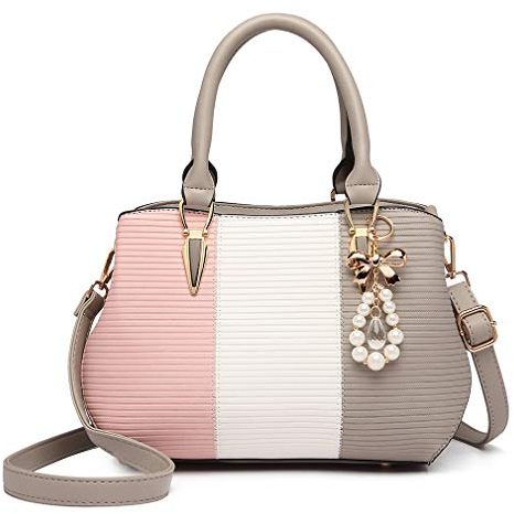 Miss Lulu Sac à Main Portés Épaule Femme,Multicolore Sac à Bandoulière Sacoche Femme pour École, Université, Travail & Vie Quotidienne