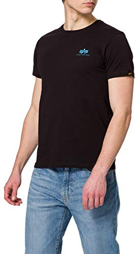 ALPHA INDUSTRIES Herren Basic T Small Logo T-Shirt für Herren T-Shirt (1er Pack)