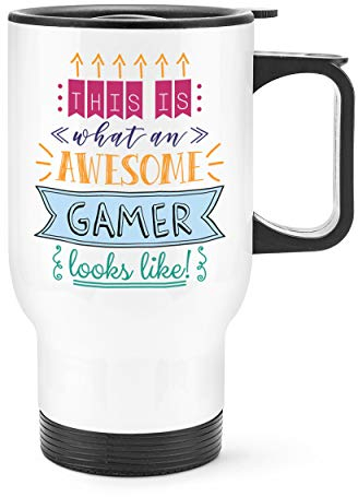 This Is What an Awesome Gamer Sieht aus wie Reise Becher Tasse mit Griff