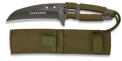 K25-32379 - Cuchillo K25 Modelo Intrepid. Encordado - Herramienta para Caza, Pesca, Camping, Outdoor, Supervivencia y Bushcraft