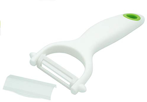 Ceramic Y Peeler - Great for Vegetables, Fruit, and Potatoes, Blade Protector Included, Dishwasher Safe | by Lynn & Riley
