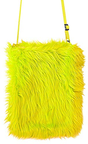 W WIDMANN MILANO Party Fashion - Plüsch Handtasche, Retro, 80er Jahre, Accessoire, Fasching