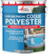 Peinture piscine, coque polyester, peinture hydrofuge, imperméabilisante, piscine et bassin - 20 kg (jusqu'à 65m² en 2 couches) Gris Argent - RAL 7001 - ARCANE INDUSTRIES