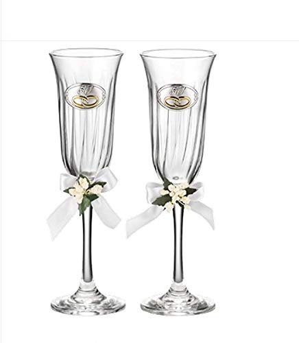 Valenti&Co Coppia Flutes con placca 50°