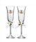 Valenti&Co Coppia Flutes con placca 50°