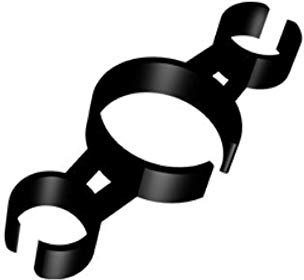 Double Clip gancio per Bottiglia Spumante ecc. - per 2 candele fontane fiaccole - ideale per compleanni, feste, party ecc.