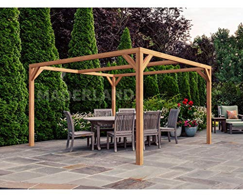 Pérgola en bois lamellé-collé Tarragona 250 x 250 cm