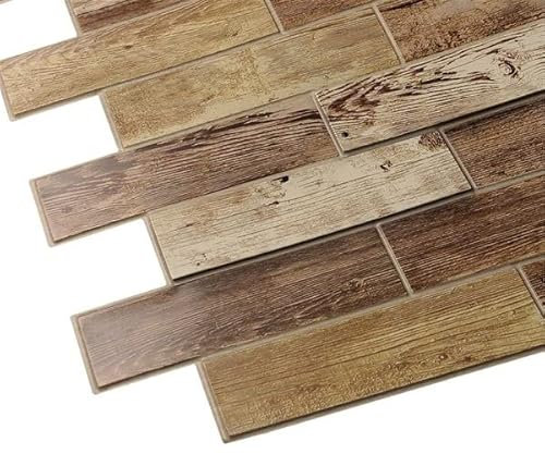 Untitled 3D PVC Wandpaneele | Deckenpaneele | Paneele Holzoptik | 1 Platte - 0.5 qm | Wanddeko | Wandverkleidung | Wasserfest - Niederländische Eiche