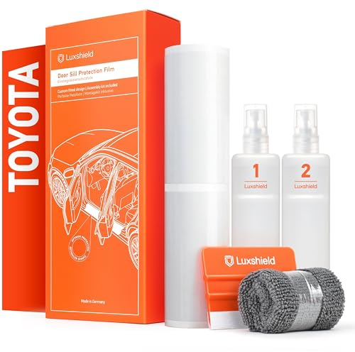 Luxshield Car Door Sill Protectors for Toyota Yaris 4 (IV) XP21 I 2020-2025 - Paint Protection Film for Car Kick Plates Panel Covers Clear Transparent