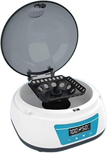 AADECOR Équipement de Laboratoire de Chimie Centrifuge électrique de Bureau, à Grande Vitesse 7000 TR/Min PCR Centrifugeuse, 3286xg, Faible bruit50 DB (a), Temps réglable, Vitesse