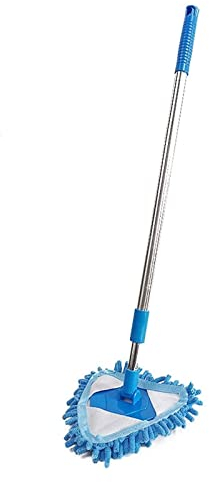 Fregona húmeda y Seca Fregona de Limpieza Triangular Ajustable giratoria Multifuncional de 180 Grados, fregona de Limpieza (fregona)