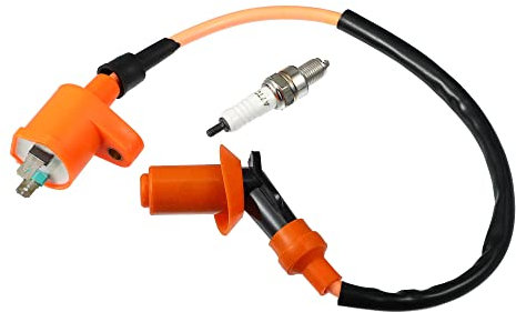 X AUTOHAUX Motorrad Rennen Roller Zündspule Zündkerze Kit Ersatz