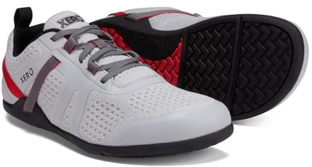 Xero Shoes Herren Prio Neo Freizeitsneaker — Sportlich, Leicht, Leistungsfähige Crosstrainer-Schuhe für Herren — Leises Grau, Größe 44,5 EU