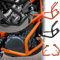 Motorrad-Motorschutzbügel für 390 ADV 2020–2024, Highway Bumper, Sturzbügel Rahmenschutz Seitenschutz für Karosserierahmen (Orange)