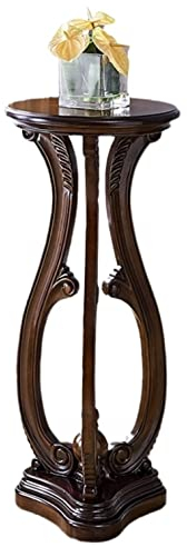 VONGAZ Pflanzenständer Blumenständer Blumenregal Pflanzenständer Aus Holz, Vintage-Blumenständer, Bonsai-Blumentisch, Innendekoration Pflanzenregal Blumenbank (Blue : A, Size : 32 * 32 * 80cm)