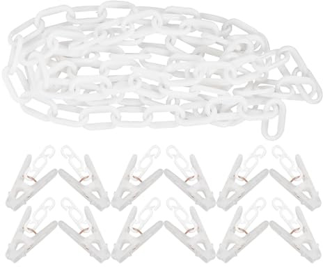 JOINPAYA 1 Set Toy Storage Rack Chain: Kids White Plastic Hanging Clip Organizer Storage Plush Toy Chains Stuffed Animals Stuffed Animal Holder Child