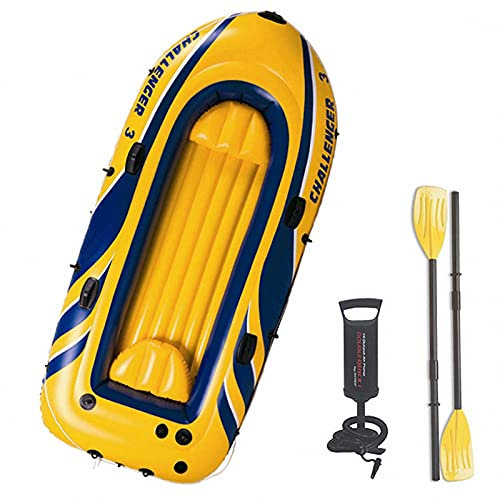 WolFum Großes, Dickes Schlauchboot – Angriffs-Gummiboote, schweres Kajak-Schlauchboot für Erwachsene, verschleißfeste Hovercraft-Schlauchboote zum Angeln, Reisen, Unterhaltung, 250 x 135 cm