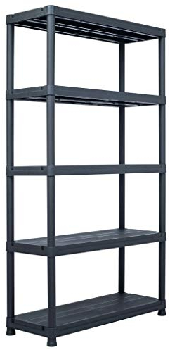 RAUGAJ Business & Industrie Industrie Lagerregal Industrieregal Lagerregal schwarz 500kg 100x40x180cm Kunststoff