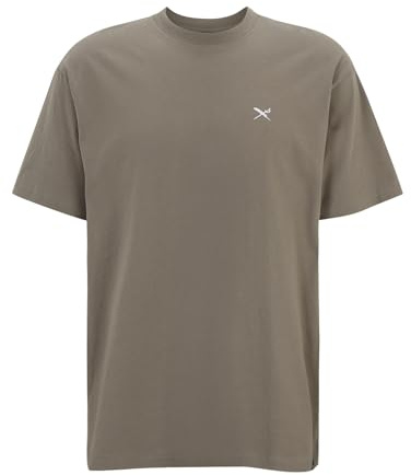 IRIEDAILY Herren T-Shirt MINI Flag Relaxed Bio-Baumwolle Relaxed Fit XXL Smokey Olive