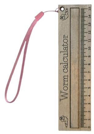 Strumento per la misurazione del verme, calibro a vite senza fine | Strumento per misurare i in legno,Righello per misurare i, artigianato in legno, per bambini in aule scolastiche